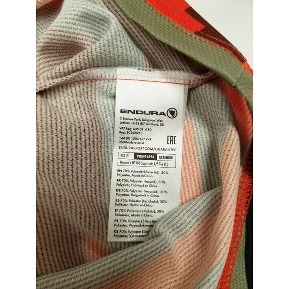 Endura Womens MT500 Long‎ Sleeve Cycling Jersey XS - Picture 9 of 15